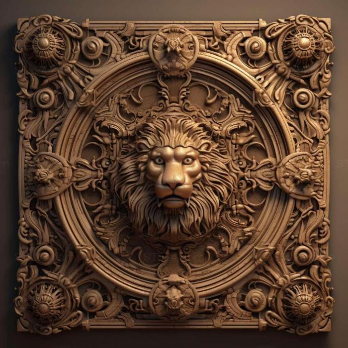 Patterns and decorations (stl ornate 4, PATTERN_1188) 3D models for cnc
